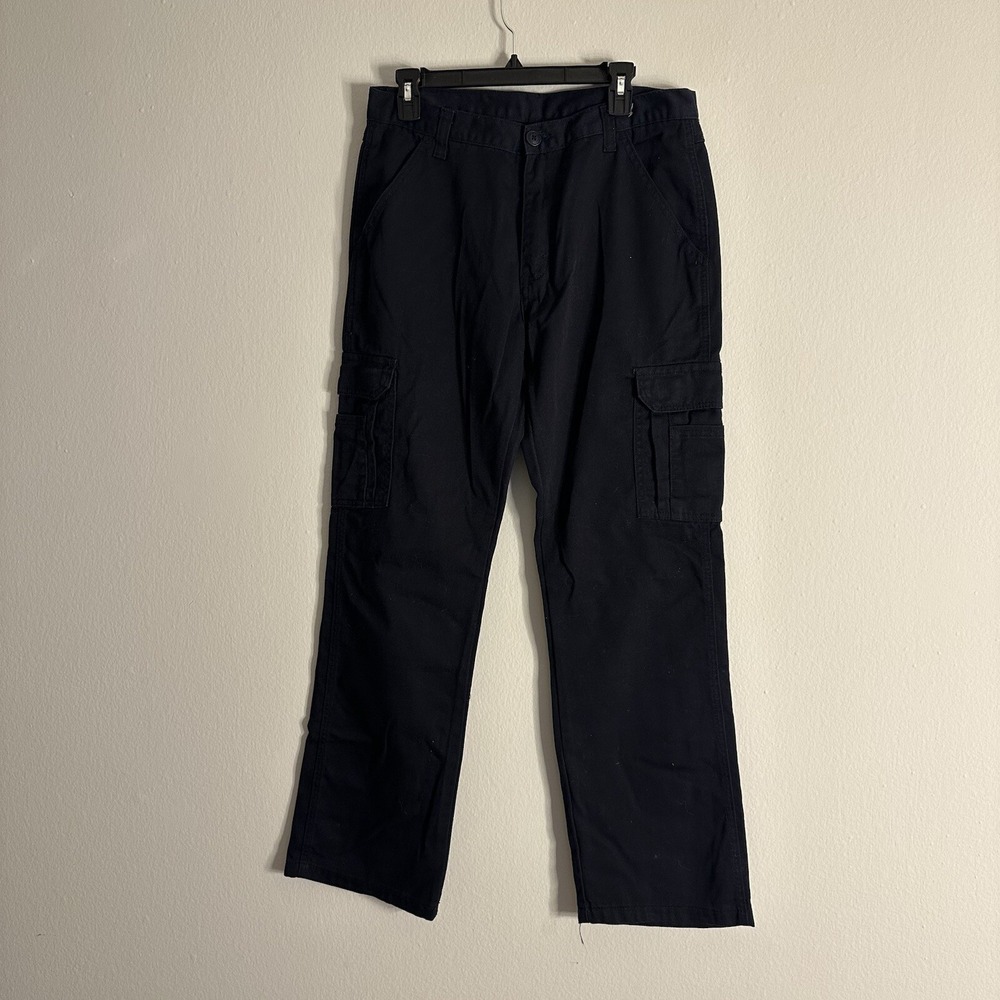 J.Galt Shanghai  Women's Cargo Jogger‎ Pants Twill Ankle Tie Navy Blue Size 5